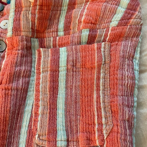 Sundance Gigi Relaxed Cotton Stripe Pants in Red Stripe (5) - Picture 6 of 6